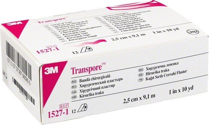 3M Transpore transp.náplast 2.5cmx9.1m 12ks