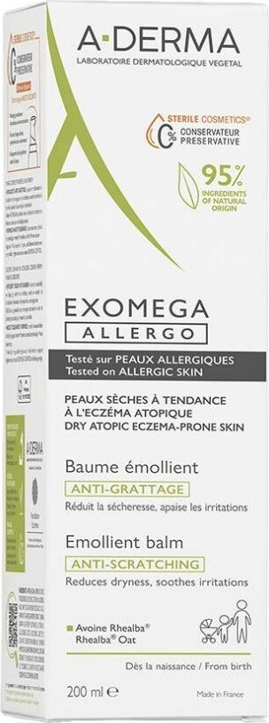 A-DERMA Exomega ALLERGO Emolienční balzám 200ml