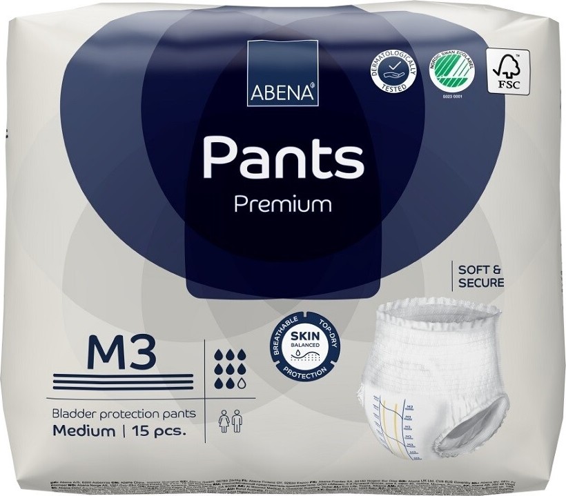 ABENA PANTS PREMIUM M3 KALHOTKY ABSORPČNÍ NAVLÉKACÍ