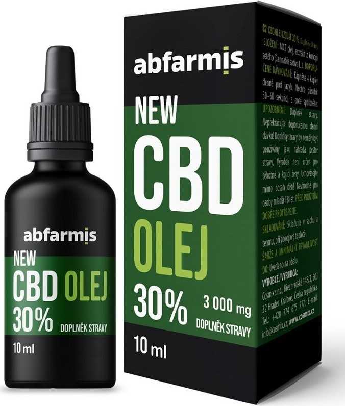 Abfarmis CBD 3000mg olej 30% 10ml