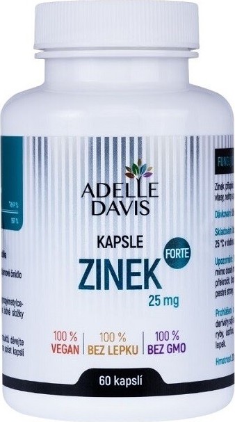 Adelle Davis Zinek 25mg Forte cps.60