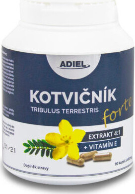 ADIEL Kotvičník zemní FORTE s vitamínem E cps.90