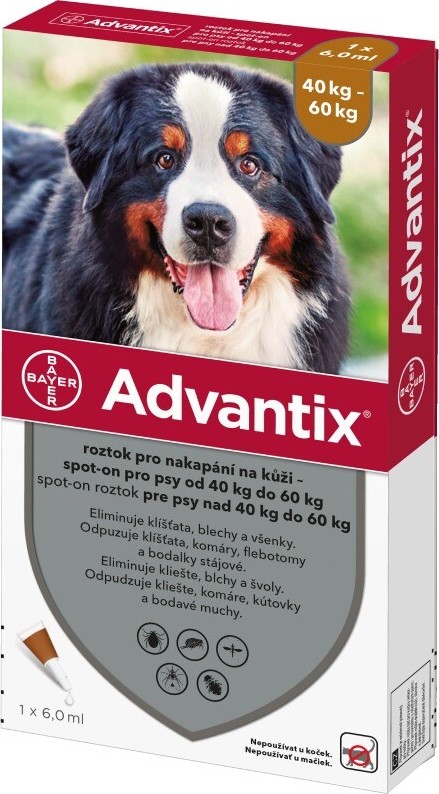 Advantix pro psy 40-60kg spot-on 1x6ml