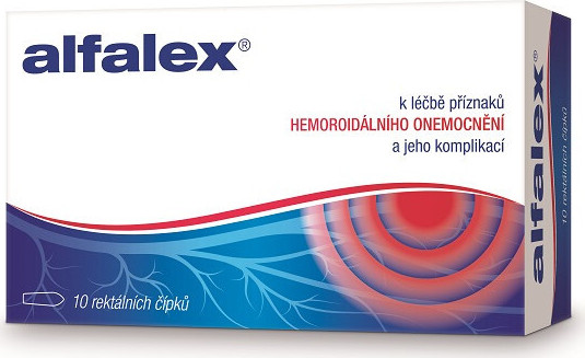 Alfalex rektální čípek 10x2.5g