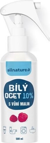 Allnature Bílý ocet 10% s vůní malin 500ml