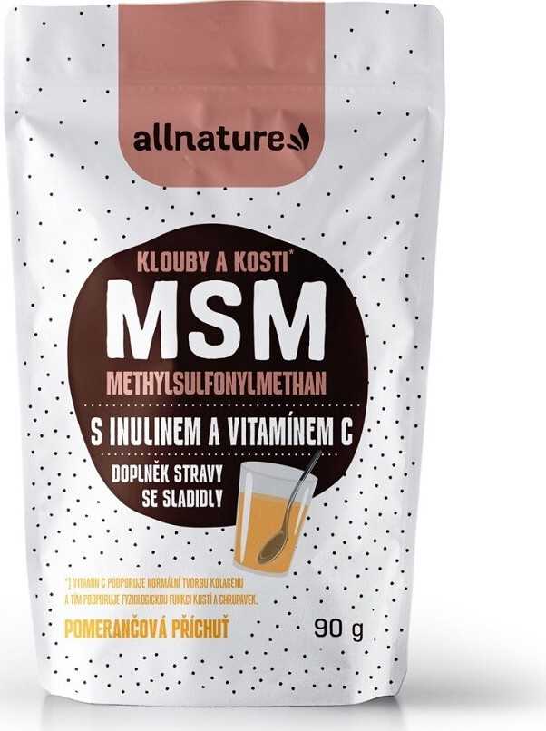 Allnature MSM s inulinem a vitamínem C