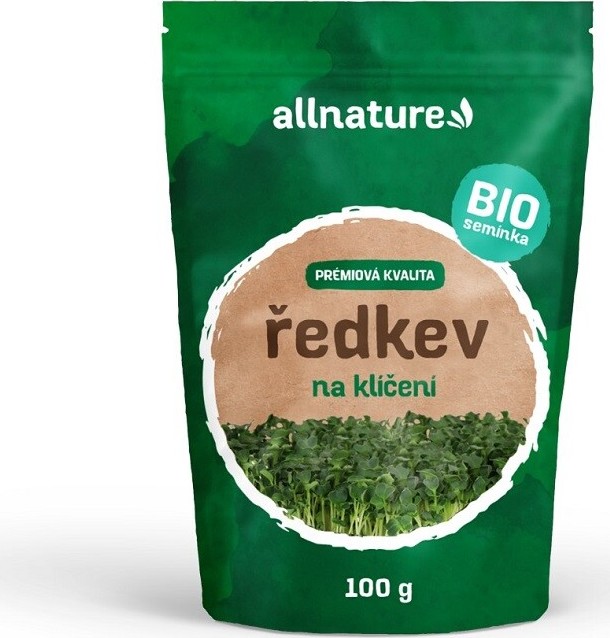 Allnature Semínka na klíčení ředkev BIO 100g