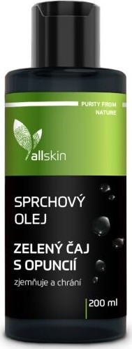 Allskin sprchový olej Zelený čaj s opuncií 200ml