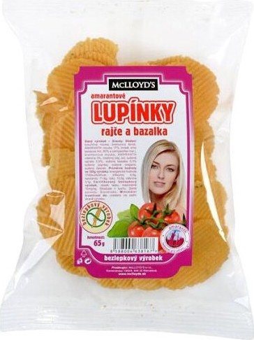 Amarantové lupínky rajče a bazalka 65g