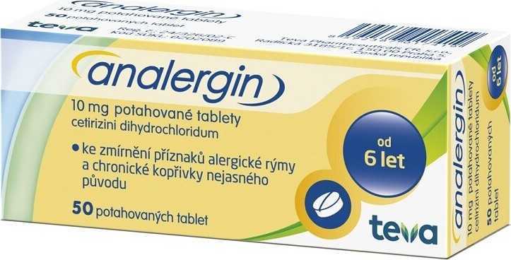 ANALERGIN 10MG potahované tablety 50