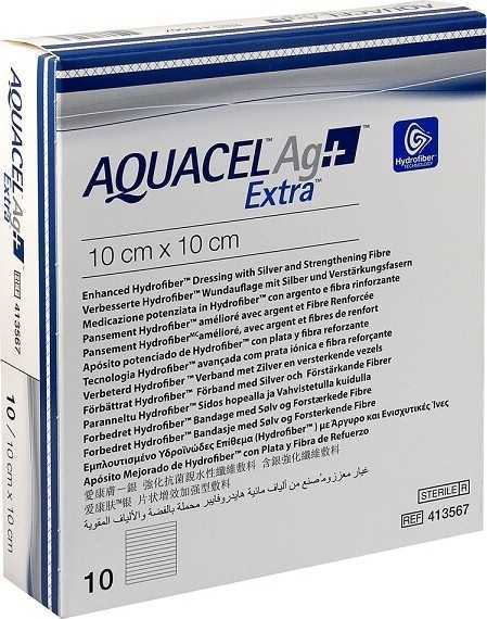 AQUACEL AG+ EXTRA 10X10 CM