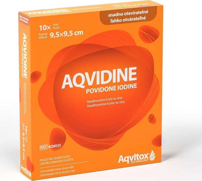 Aqvidine Povidone Iodine 9.5x9.5cm 10ks