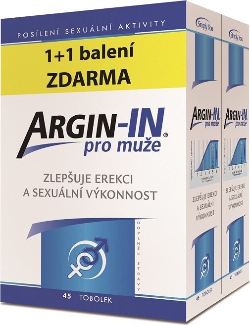 Argin-IN pro muže tob.45 + Argin-IN tob.45 zdarma