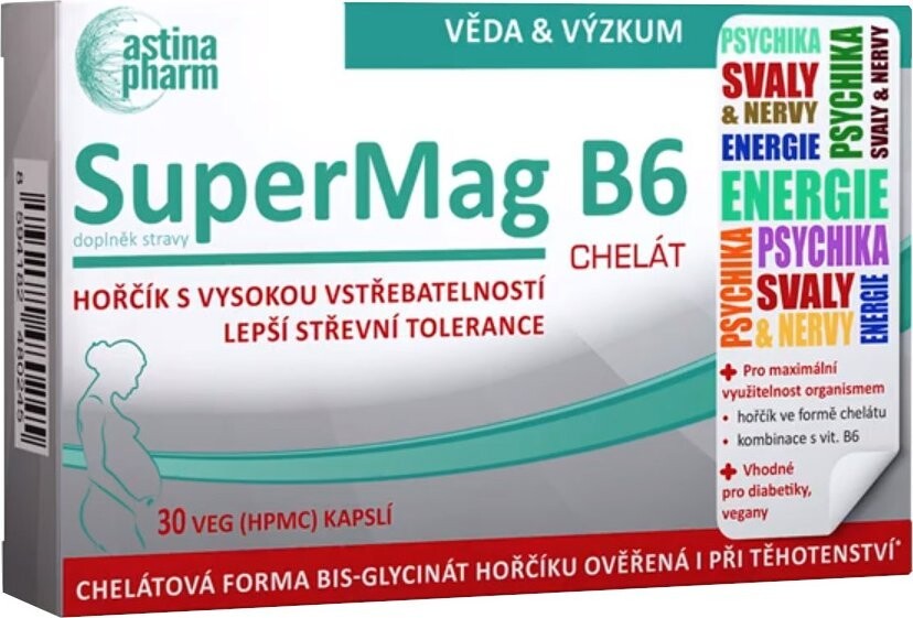 Astina SuperMag B6 CHELÁT cps.30