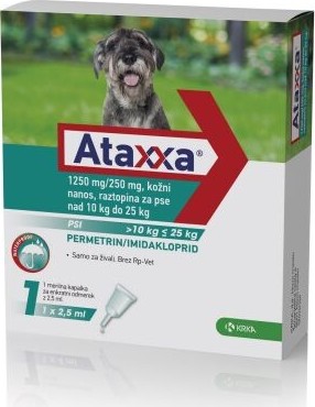 Ataxxa pro psy 10-25kg spot-on 1x2.5ml