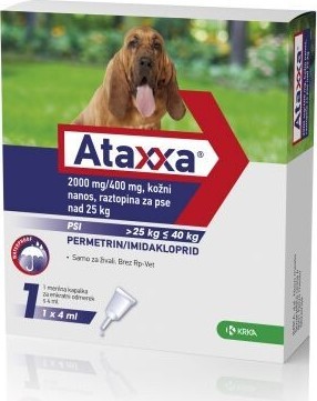 Ataxxa pro psy nad 25kg spot-on 1x4ml