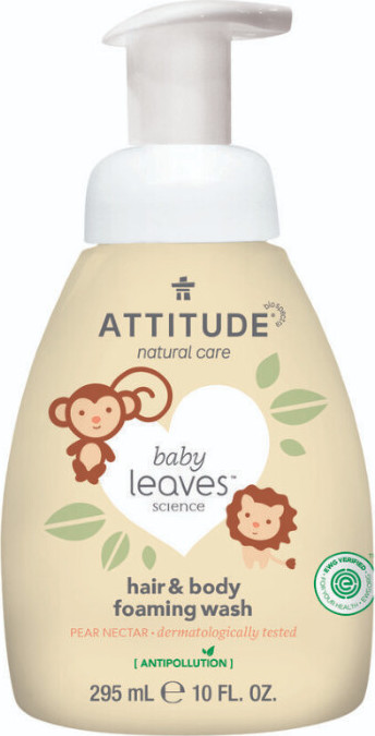 ATTITUDE Dětská mycí pěna hruška 295ml