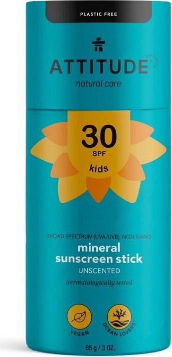 ATTITUDE Dětská ochranná tyčinka na tělo SPF30 85g