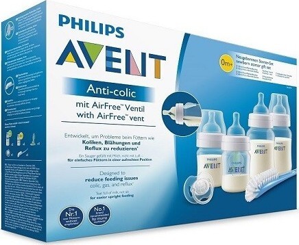 AVENT Startovací sada Anti-colic 4 lahve+kartáč+šidítko+ventil