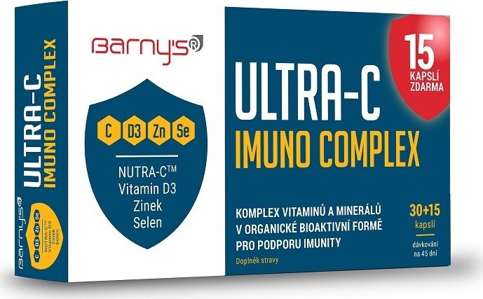 Barnys ULTRA-C Imuno Complex cps.30+15 zdarma