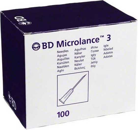 BD Microlance Inj. jehla 18G 1.20x40 růžová 100ks