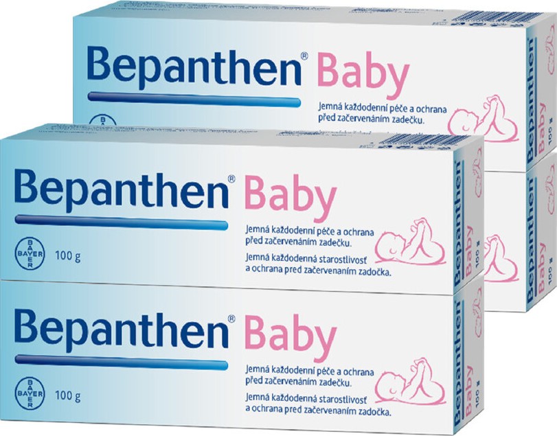 Bepanthen Baby mast 100g - balení 4 ks