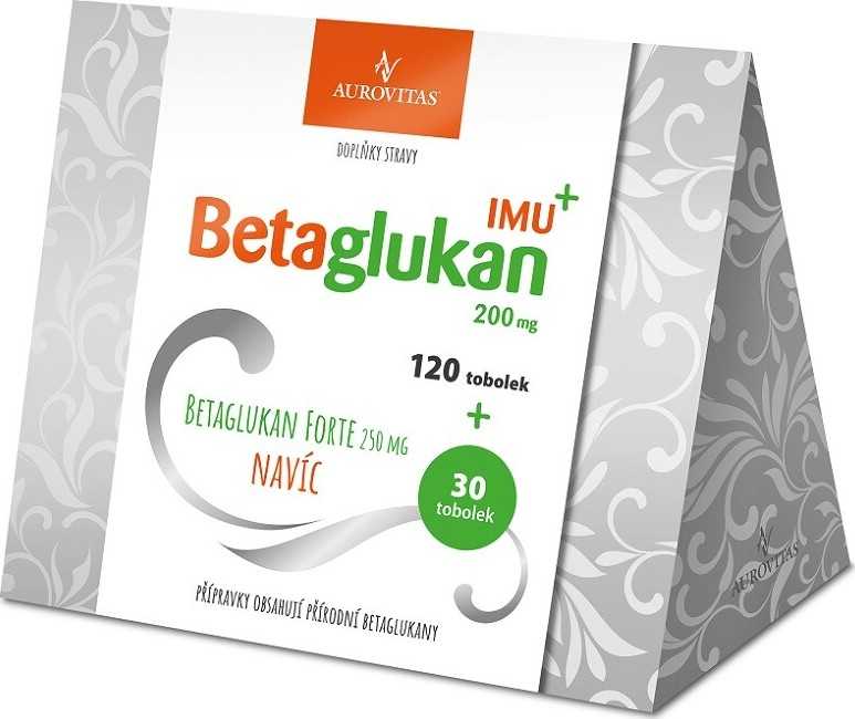 Betaglukan IMU+ 200mg 120 tobolek + FORTE 250mg 30 tobolek