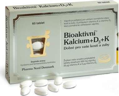 Bioaktivní Kalcium+D3+K1+K2 tbl.60