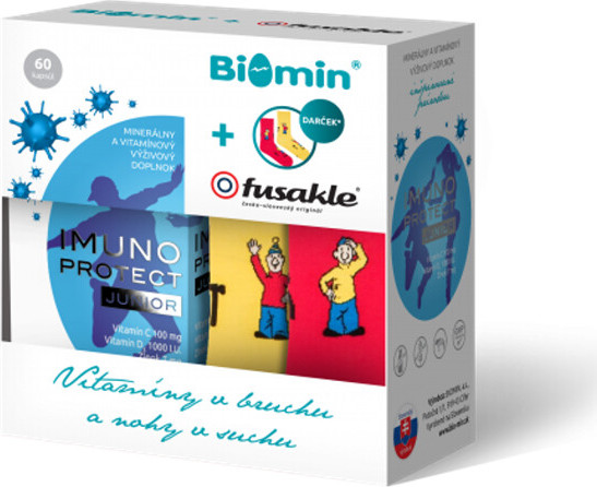 Biomin IMUNO PROTECT JUNIOR 60 tobolek + dárek Fusakle