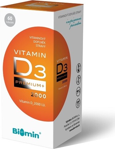 Biomin VITAMIN D3 PREMIUM+ 2000 I.U.tob.60