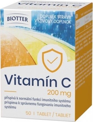 Biotter Vitamín C 200mg tbl.50