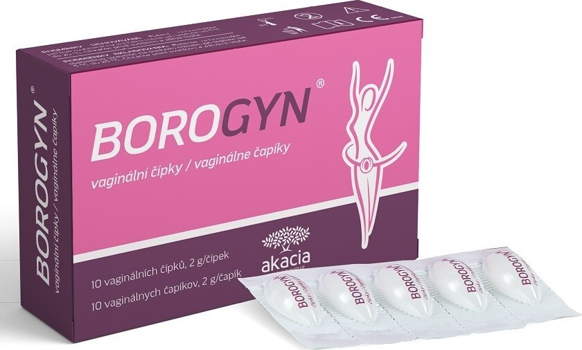 Borogyn vaginální čípky 10x2g