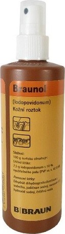 BRAUNOL 75MG/G kožní podání roztok 1X250ML