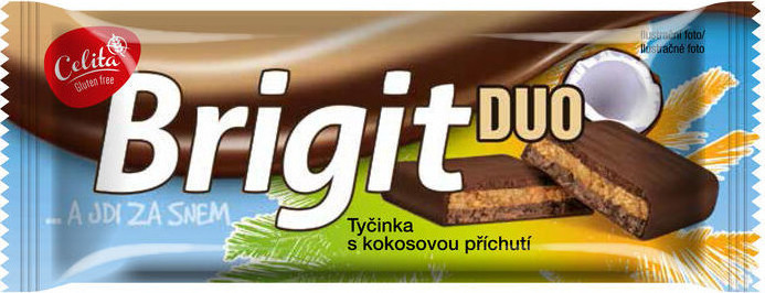 Brigit DUO - tyčinka s kokosovou příchutí 90g