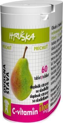 C-Vitamin 100mg Hruška se sukralózou tbl.60