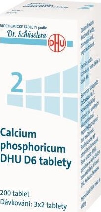 CALCIUM PHOSPHORICUM DHU D6(D12) neobalené tablety 200