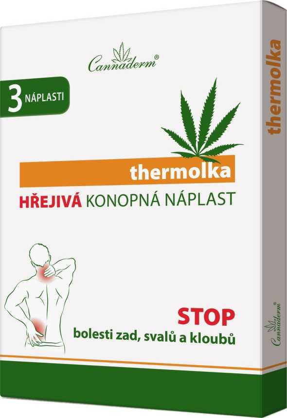 Cannaderm thermolka HŘEJIVÁ NÁPLAST NEW 3 ks