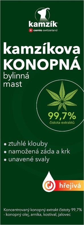 Cemio Kamzíkova konopná mast hřejivá 200ml NEW ČR/SK