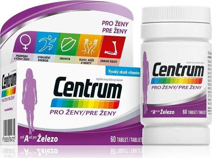 Centrum multivitamín pro ženy 60 tablet - balení 2 ks