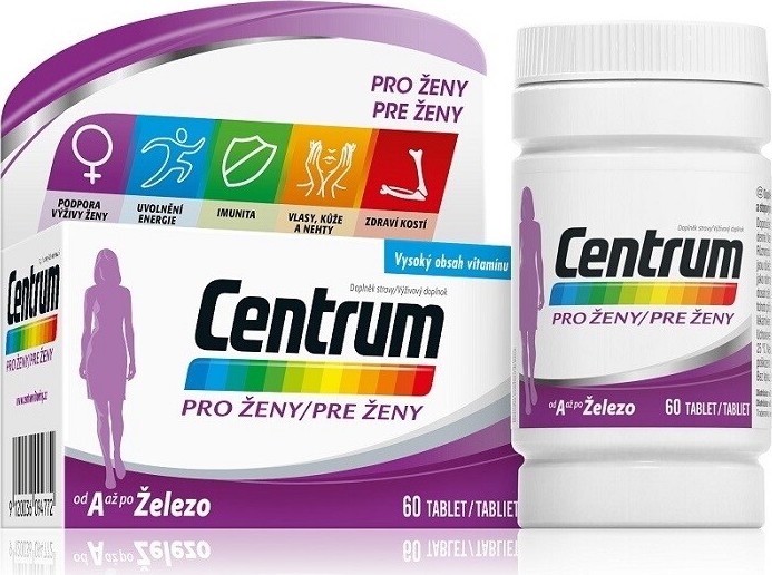 Centrum multivitamín pro ženy 60 tablet