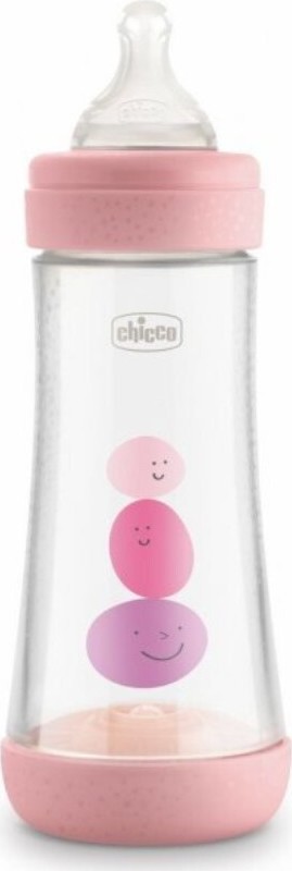 CHICCO Láhev Perfect 5 silikon 300ml dívka