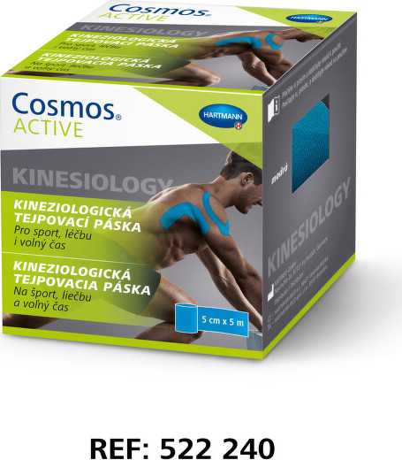 Cosmos Active Kinezio tejp.páska modrá 5cmx5m