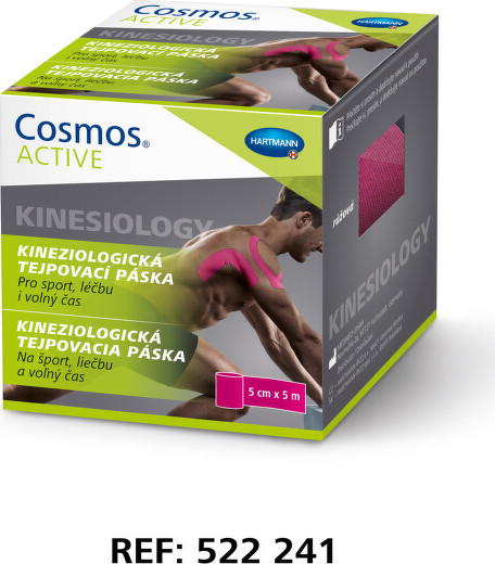 Cosmos Active Kinezio tejp.páska růžová 5cmx5m