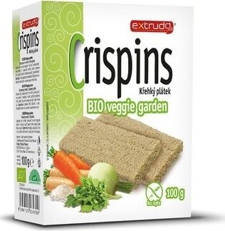 Crispins veggie garden křehký plátek BIO 100g