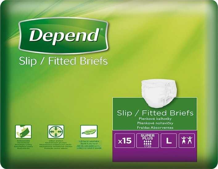 Depend Slip Super Plus inkontinenční kalhotky vel.L 15ks