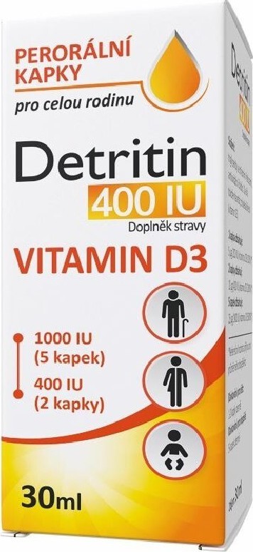 Detritin 400 IU Vitamin D3 kapky 30ml