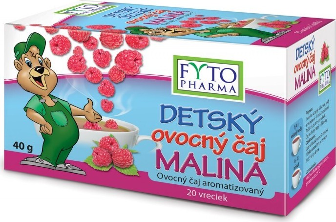 Dětský ovocný čaj Malina 20x2g Fytopharma