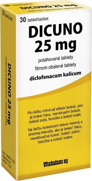 DICUNO 25MG potahované tablety 30