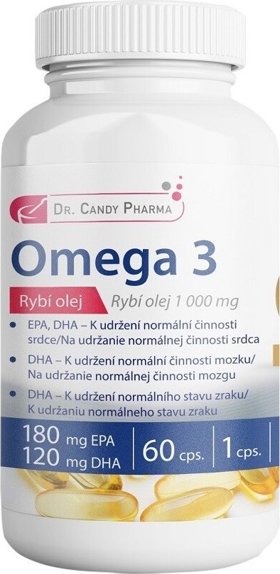 Dr.Candy Pharma Omega 3 Rybí olej cps.60x1000mg