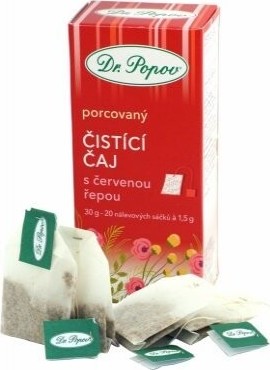 Dr.Popov Čaj Čistící s červenou řepou 20x1.5g